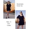 AI'MAGE Women's Swimsuit Coverup Short Sleeve Bathing Suit Cover Up Casual T-Shirt Dress Loose Beachwear Coverups S-3XL - 3 of 3