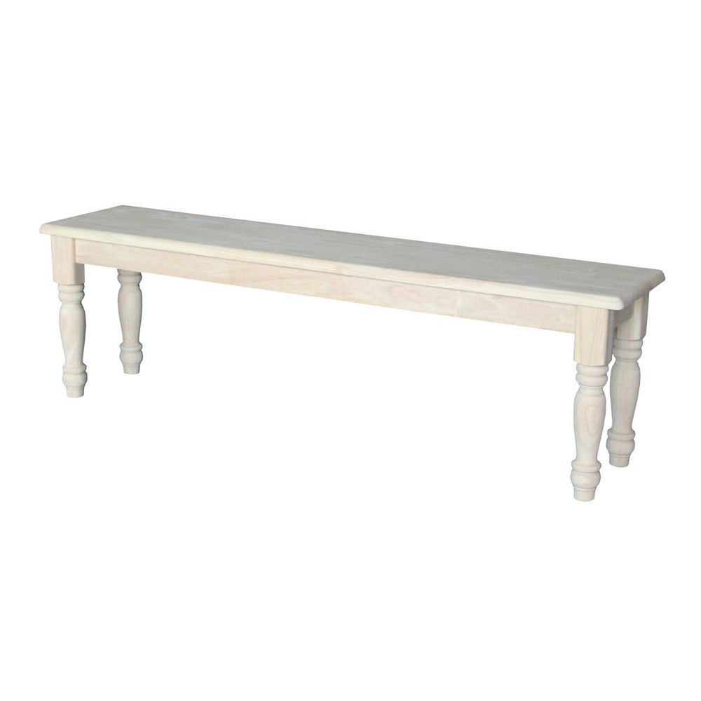 Photos - Other Furniture Farmhouse Bench Unfinished - International Concepts