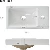 16" Bathroom Vanity with Sink Combo, Modern Bathroom Vanity Cabinet with Soft-close Doors, Wall Mounted Bathroom Cabinet Set Floating Vanity Sink - 3 of 4