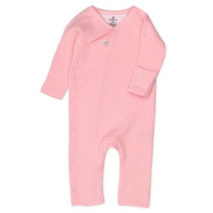 Honest Baby Organic Cotton Matelassé Side-Snap Coverall - 1 of 3