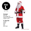 Fun World Red and White Regency Santa Claus Christmas Costume Suit - Large - 4 of 4