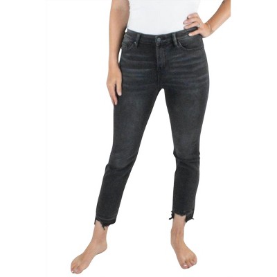 Women's High Rise Straight Leg Jeans - mica denim