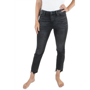 Women's High Rise Straight Leg Jeans - mica denim - 1 of 4
