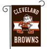 Briarwood Lane Retro Cleveland Browns Garden Flag NFL Double-Sided 18" x 12.5" - 2 of 3