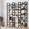 Hommoo 70" Tall Triple Wide Bookshelf Brown - 3 of 4