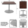 Hampden Furnishings 30" Bennet Collection Square Dining Table Gray/Mahogany - 4 of 4