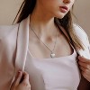EVERLY JEWELRY | Sterling Silver 0.01 CT TGW Cubic Zirconia 16mm Heart Pendant With Cable Chain, 18-inch - 4 of 4