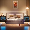 Tribesigns Black Nightstand,  Night Stand with 2 Drawers, Wooden Bedside End Table for Bedroom, Living Room - 3 of 4