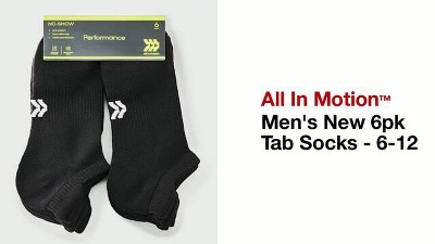 Men's 6pk Tab Socks - All In Motion
