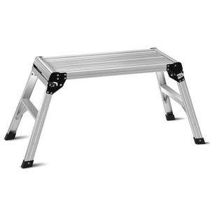 Cesicia Silver 1-Step Aluminum Folding Ladder - 1 of 4