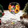 Slickblue Classic Hand-Painted Floral Wine Glasses - 20.5 oz - Set of 4 - 3 of 4