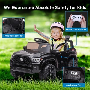 Kids Ride On Truck, 12V Battery Powered Electric Car with Remote Control, 2-Speed Ride On Toy Car with Headlights and Music,for Kids 3-6 - 1 of 4