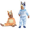 Disguise Infant Girls' Bluey Jumpsuit Classic Costume - Size 12-18 Months - Blue - 4 of 4
