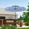 Outsunny 8.6FT Patio Umbrella, UPF 30+ Outdoor Market Umbrella, 2-Tier Vented Patio Table Umbrella with Crank, 8 Ribs, Push Button Tilt - 3 of 4