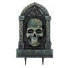 Morris Costumes ATC 21" Tombstone with 3D Skull Halloween Decoration - Black - 2 of 2