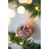 Dexmalle Butterfly Pattern Glass Decorative Hanging Ball Christmas Tree Ornaments - 3 of 4