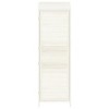 VidaXL Garden Shed White 21.7"x20.5"x68.7" Solid Wood Fir - 4 of 4