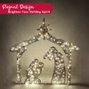 JOIEDOMI Christmas Nativity Scene Yard Light Outdoor Garden Holiday Décor, Christmas Event Decoration, Christmas Eve Night - 4 of 4