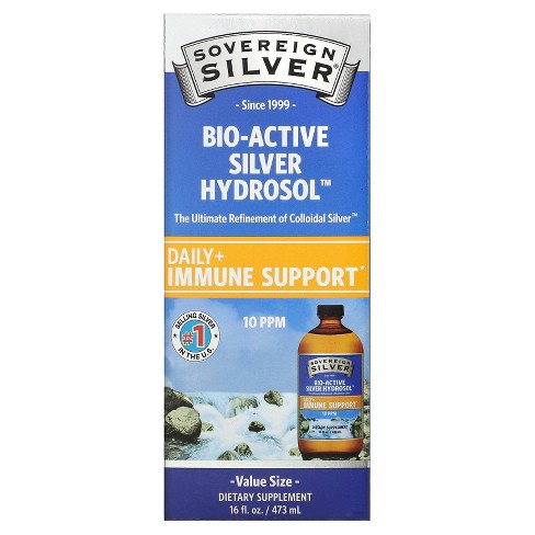 Sovereign Silver Bio-Active Silver Hydrosol Colloidal Silver - 10 ppm, 16oz  814888011238