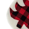 Northlight 20" Cream White, Red, and Black Buffalo Plaid Tree Christmas Stocking - 4 of 4