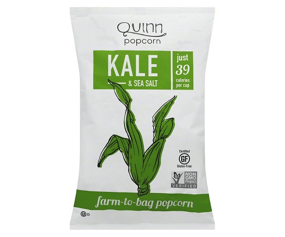 Quinn Kale and Sea Salt Farm To Bag Popcorn 4.3 oz 12 pk
