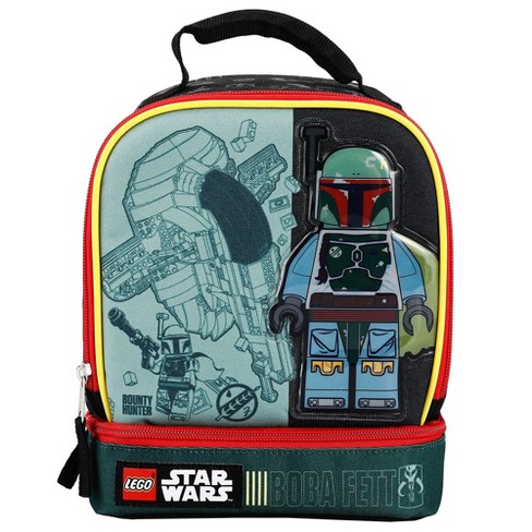 New Kids Boys Star Wars Darth Vader R2D2 16" School Backpack Lunch Bag Set 
