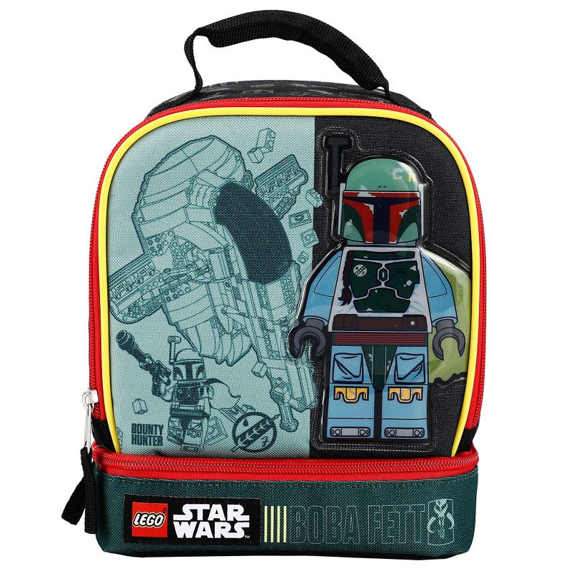 Lego Star Wars Boba Fett Youth Double Compartment Lunch box for boys, 1 of 7