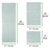 mDesign Cotton Spa Mat Rug for Bathroom, Varied Sizes, Set of 3 - Water Blue - 4 of 4