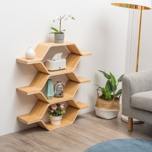 Honeycomb Bookshelf, Modular Bookshelf, Wall-Mounted Bookshelf, Shelving Unit, Suitable For Living Room, Study, Bedroom - 1 of 4