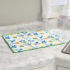 The Lakeside Collection Floral Dish Drying Mat - Spring Flowers Absorbent Mat for Wet Dishes - 3 of 3