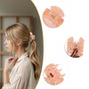 Unique Bargains Butterfly Cherry Hair Claw Clips Pink White 2 Pcs - 4 of 4