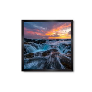 Courtside Market Rock Flow 30x30 Statement Piece - Framed Artboard - 1 of 2