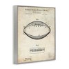 Stupell Industries American Football Sports Blueprint Framed Giclee Art, Gray, 24" x 30" - 2 of 4