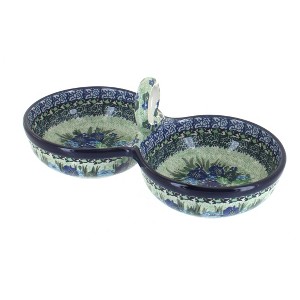 Blue Rose Polish Pottery 942 Ceramika Artystyczna Divided Seasoning Cellar - 1 of 1