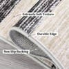 Modern Area Rugs Geometric Living Room Rug Soft Checkered Rugs Non Slip Low Pile Washable Rugs for Bedroom - 4 of 4