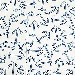 ivory/mariner blue anchors