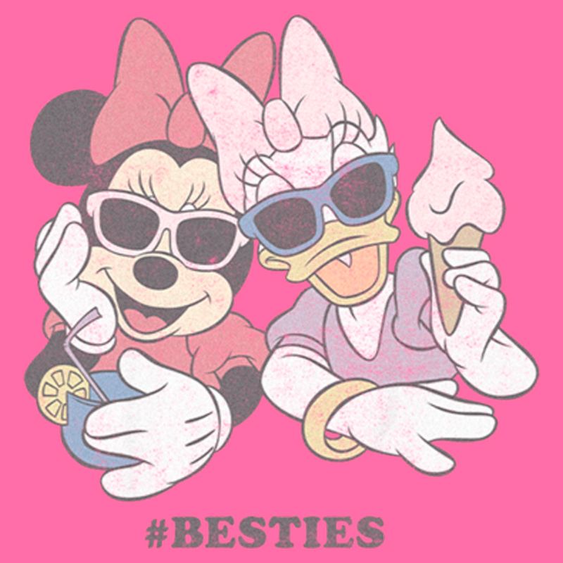 Girl's Mickey & Friends Minnie and Daisy Summer Besties T-Shirt, 2 of 4