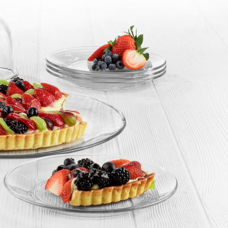 Libbey Moderno Glass Salad and Dessert Plates, Set of 12, 3 of 5