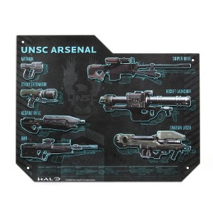 Crowded Coop, LLC Halo Weapons Specs Tin Sign - 1 of 1