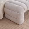 Kumasinova Modern Upholstered Armless Bed Bench, Channel Tufted Entryway Bench, Multi-Purpose Chenille Ottoman Foot Stool for Living Room, Bedroom - 2 of 4