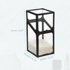 Unique Bargains Dustproof Faux Pearl Decor Clear Makeup Brush Holder with Lid 1 Pc - 3 of 4