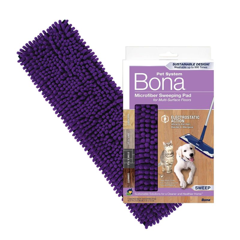 Bona Pet System Microfiber Sweeping Pad, 1 of 12