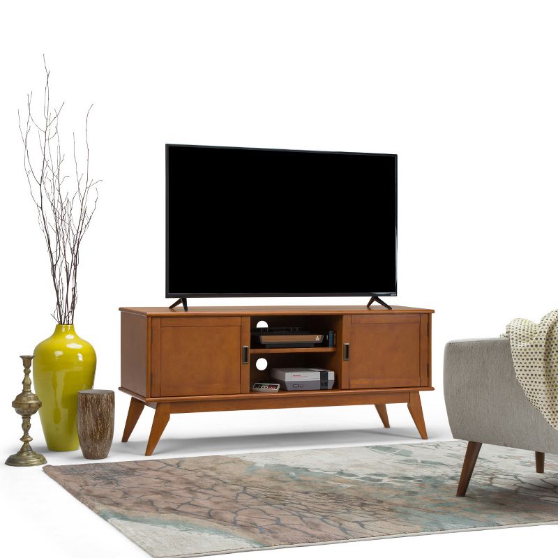 Tierney Solid Hardwood Mid-Century TV Stand for TVs up to 66" - WyndenHall, 3 of 13