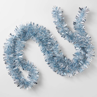 10ft Needle Christmas Garland Ice Blue/Silver/Snowstorm - Wondershop™