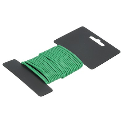 Unique Bargains TPR Coated Flexible Durable Rust-Resistant Twist Ties Green