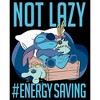 Girl's Lilo & Stitch Not Lazy Energy Saving Crop T-Shirt - image 2 of 3