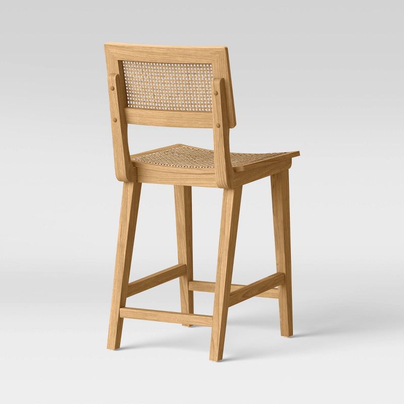 Tormod Backed Cane Counter Height Barstool - Threshold™, 5 of 13