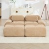 Oversized Corduroy Modular L/U-Shaped Cloud Sectional Sofa with Ottomans, Free combination, Pet-Friendly, No Assembly Required - 3 of 4