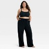 Women's Fleece Wide Leg Sweatpants - Auden™ - 3 of 3