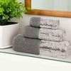 100% Cotton Medium Weight Two-Toned Jacquard and Solid Assorted Towel Set by Blue Nile Mills - 2 of 4